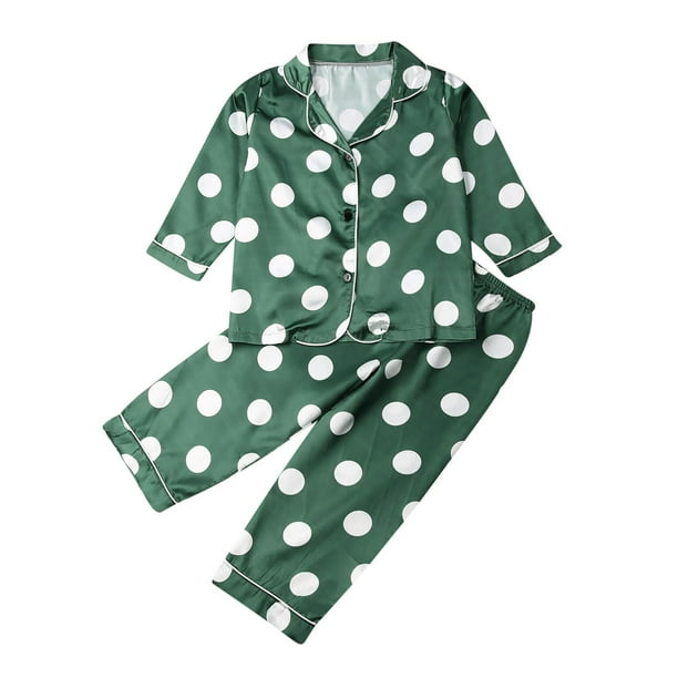 Newborn Baby Girls Boys Button-Down Sleepwear Loungewear Stain Pajamas Set Pjs Clothes